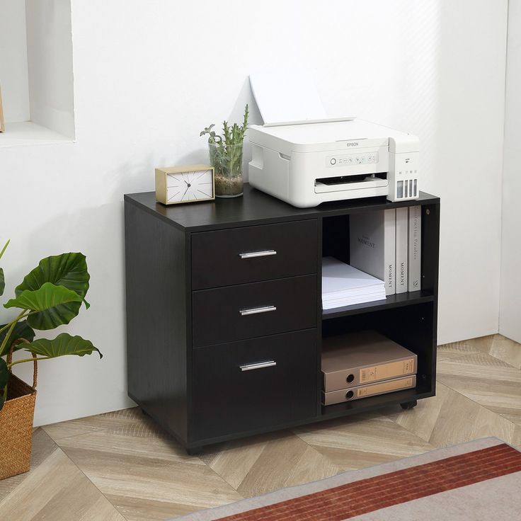 Printer Table with Storage